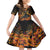 Day of Dead Lady Family Matching Puletasi Dress and Hawaiian Shirt Sugar Skull Field Marigold Lady - Wonder Print Shop