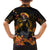 Day of Dead Lady Family Matching Short Sleeve Bodycon Dress and Hawaiian Shirt Sugar Skull Field Marigold Lady - Wonder Print Shop