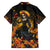 Day of Dead Lady Family Matching Summer Maxi Dress and Hawaiian Shirt Sugar Skull Field Marigold Lady - Wonder Print Shop