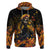 Day of Dead Lady Hoodie Sugar Skull Field Marigold Lady - Wonder Print Shop