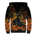 Day of Dead Lady Sherpa Hoodie Sugar Skull Field Marigold Lady - Wonder Print Shop