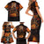 Day of Dead Festival Family Matching Short Sleeve Bodycon Dress and Hawaiian Shirt Sugar Skull Party Family - Wonder Print Shop