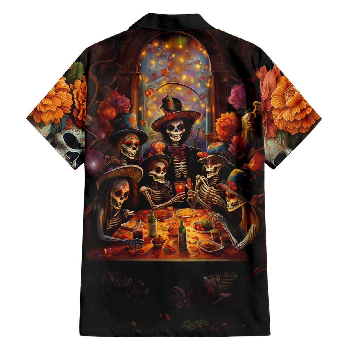 Day of Dead Festival Hawaiian Shirt Sugar Skull Party Family - Wonder Print Shop