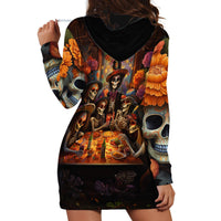Day of Dead Festival Hoodie Dress Sugar Skull Party Family - Wonder Print Shop