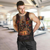 Day of Dead Festival Men Tank Top Sugar Skull Party Family - Wonder Print Shop