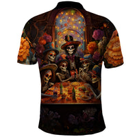 Day of Dead Festival Polo Shirt Sugar Skull Party Family - Wonder Print Shop