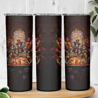 Day of Dead Festival Skinny Tumbler Sugar Skull Party Family - Wonder Print Shop