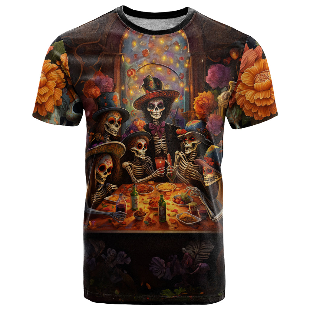 Day of Dead Festival T Shirt Sugar Skull Party Family - Wonder Print Shop