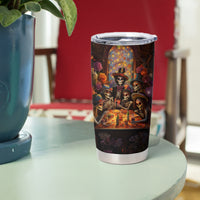 Day of Dead Festival Tumbler Cup Sugar Skull Party Family - Wonder Print Shop