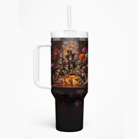 Day of Dead Festival Tumbler With Handle Sugar Skull Party Family - Wonder Print Shop