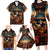 Day of Dead Skull Family Matching Long Sleeve Bodycon Dress and Hawaiian Shirt Sugar Skull Musican - Wonder Print Shop