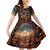 Day of Dead Skull Family Matching Mermaid Dress and Hawaiian Shirt Sugar Skull Musican - Wonder Print Shop
