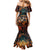 Day of Dead Skull Family Matching Mermaid Dress and Hawaiian Shirt Sugar Skull Musican - Wonder Print Shop