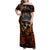 Day of Dead Skull Family Matching Off Shoulder Maxi Dress and Hawaiian Shirt Sugar Skull Musican - Wonder Print Shop