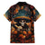 Day of Dead Skull Family Matching Off Shoulder Short Dress and Hawaiian Shirt Sugar Skull Musican - Wonder Print Shop