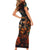 Day of Dead Skull Family Matching Short Sleeve Bodycon Dress and Hawaiian Shirt Sugar Skull Musican - Wonder Print Shop