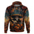 Day of Dead Skull Hoodie Sugar Skull Musican - Wonder Print Shop