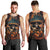 Day of Dead Skull Men Tank Top Sugar Skull Musican - Wonder Print Shop