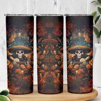 Day of Dead Skull Skinny Tumbler Sugar Skull Musican - Wonder Print Shop