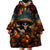 Day of Dead Skull Wearable Blanket Hoodie Sugar Skull Musican - Wonder Print Shop