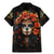 Day of Dead Lady Family Matching Mermaid Dress and Hawaiian Shirt Sugar Skull Rose Lady - Wonder Print Shop