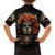Day of Dead Lady Family Matching Off Shoulder Maxi Dress and Hawaiian Shirt Sugar Skull Rose Lady - Wonder Print Shop