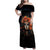 Day of Dead Lady Family Matching Off Shoulder Maxi Dress and Hawaiian Shirt Sugar Skull Rose Lady - Wonder Print Shop