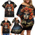 Day of Dead Lady Family Matching Off Shoulder Short Dress and Hawaiian Shirt Sugar Skull Rose Lady - Wonder Print Shop