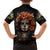 Day of Dead Lady Family Matching Short Sleeve Bodycon Dress and Hawaiian Shirt Sugar Skull Rose Lady - Wonder Print Shop