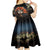 Day of Dead Lady Kid Short Sleeve Dress Sugar Skull Rose Lady - Wonder Print Shop