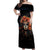 Day of Dead Lady Off Shoulder Maxi Dress Sugar Skull Rose Lady - Wonder Print Shop