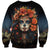 Day of Dead Lady Sweatshirt Sugar Skull Rose Lady - Wonder Print Shop