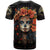 Day of Dead Lady T Shirt Sugar Skull Rose Lady - Wonder Print Shop