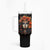 Day of Dead Lady Tumbler With Handle Sugar Skull Rose Lady - Wonder Print Shop