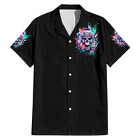 Rose Skull Family Matching Mermaid Dress and Hawaiian Shirt Fuck Off Problem Solved - Wonder Print Shop