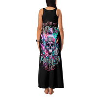 Rose Skull Family Matching Tank Maxi Dress and Hawaiian Shirt Fuck Off Problem Solved - Wonder Print Shop