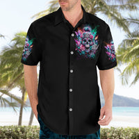 Rose Skull Hawaiian Shirt Fuck Off Problem Solved - Wonder Print Shop