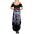 Rose Skull Summer Maxi Dress Fuck Off Problem Solved - Wonder Print Shop