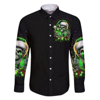 Christmas Skull Family Matching Mermaid Dress and Hawaiian Shirt Drink Up Bitches - Wonder Print Shop