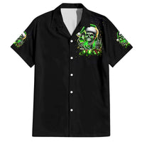 Christmas Skull Family Matching Off Shoulder Long Sleeve Dress and Hawaiian Shirt Drink Up Bitches - Wonder Print Shop