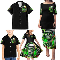Christmas Skull Family Matching Puletasi Dress and Hawaiian Shirt Drink Up Bitches - Wonder Print Shop