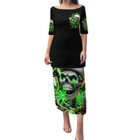 Christmas Skull Family Matching Puletasi Dress and Hawaiian Shirt Drink Up Bitches - Wonder Print Shop