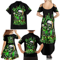 Christmas Skull Family Matching Summer Maxi Dress and Hawaiian Shirt Drink Up Bitches - Wonder Print Shop