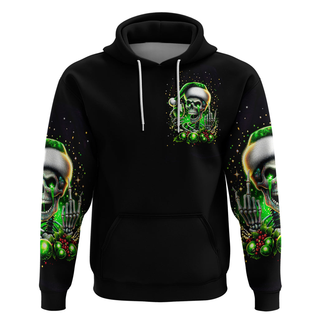 Christmas Skull Hoodie Drink Up Bitches - Wonder Print Shop