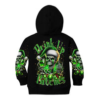 Christmas Skull Kid Hoodie Drink Up Bitches - Wonder Print Shop