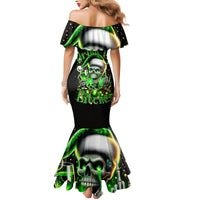 Christmas Skull Mermaid Dress Drink Up Bitches - Wonder Print Shop