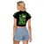 Christmas Skull Raglan Cropped T Shirt Drink Up Bitches - Wonder Print Shop