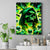 Flame Skull Canvas Wall Art Heaven Don't Want Me Hell Afraid I Take Over - Wonder Print Shop