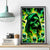 Flame Skull Canvas Wall Art Heaven Don't Want Me Hell Afraid I Take Over - Wonder Print Shop