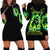 Flame Skull Hoodie Dress Heaven Don't Want Me Hell Afraid I Take Over - Wonder Print Shop